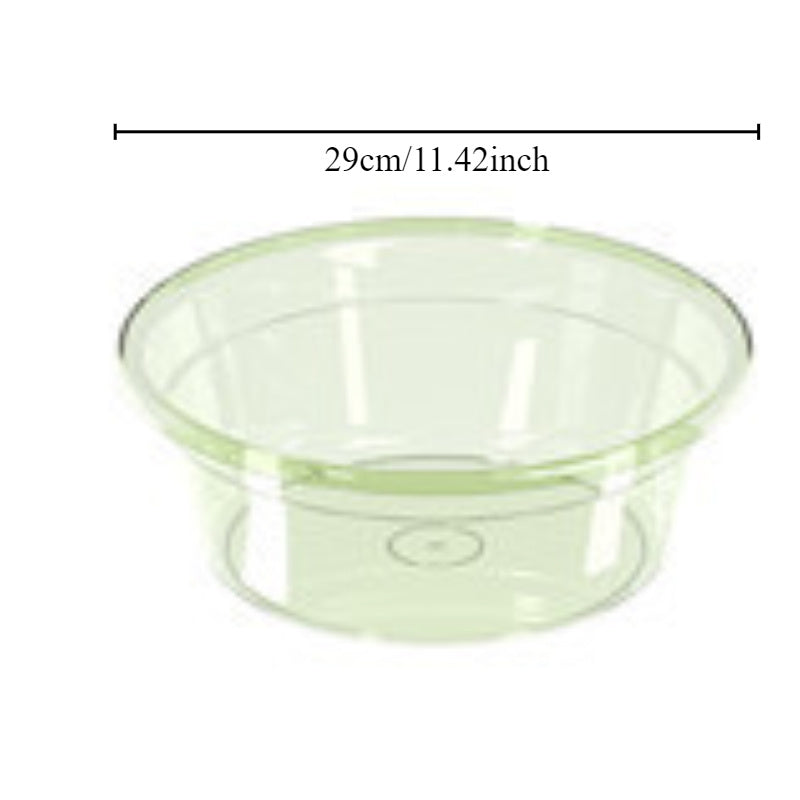 Durable Plastic Washbasin - Transparent, Multi-Use for Home & Dorms, Ideal for Vegetables, Laundry & Face, Thickened, Small Size