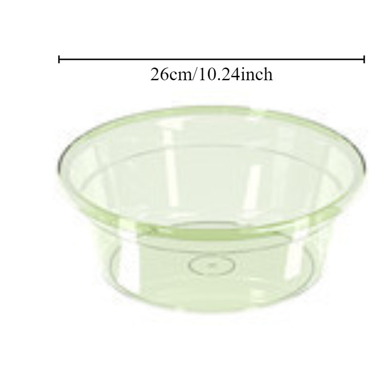 Durable Plastic Washbasin - Transparent, Multi-Use for Home & Dorms, Ideal for Vegetables, Laundry & Face, Thickened, Small Size