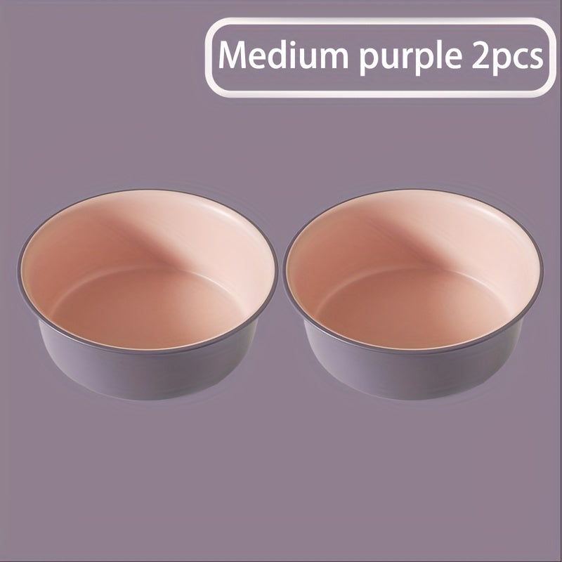 Multi-piece set of large, medium and small round plastic washbasins - durable, thick, modern style washbasins suitable for kitchen, bathroom and outdoor use - easy to clean, space-saving, versatile
