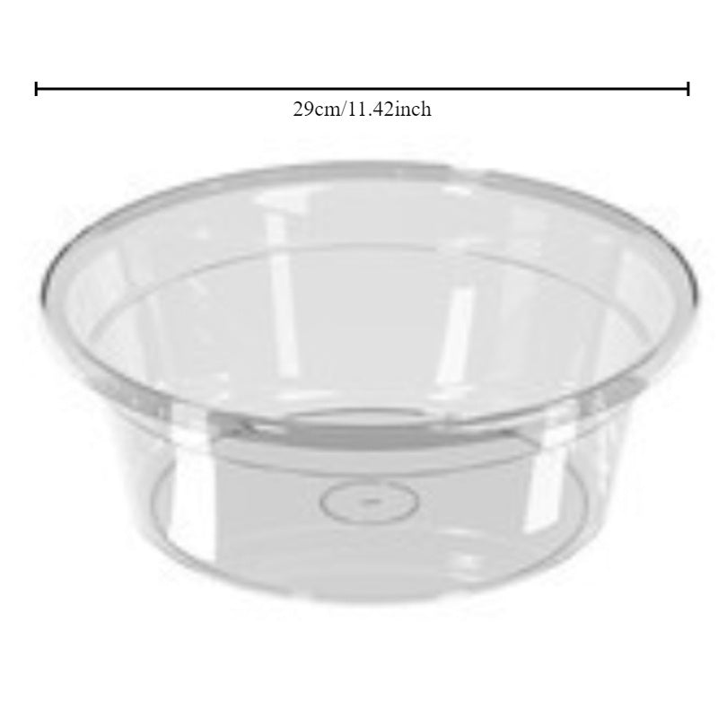 Durable Plastic Washbasin - Transparent, Multi-Use for Home & Dorms, Ideal for Vegetables, Laundry & Face, Thickened, Small Size