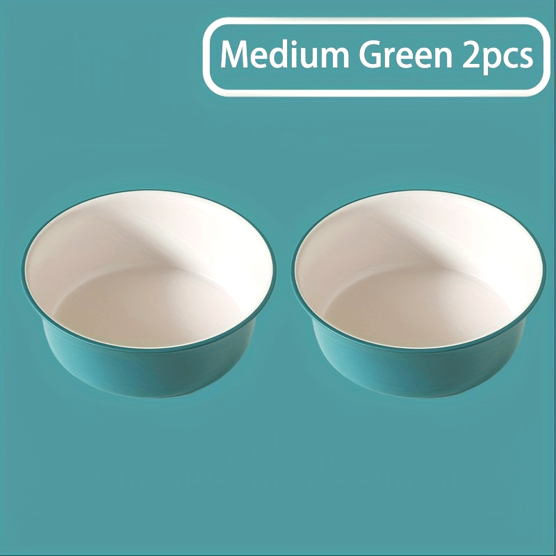 Multi-piece set of large, medium and small round plastic washbasins - durable, thick, modern style washbasins suitable for kitchen, bathroom and outdoor use - easy to clean, space-saving, versatile