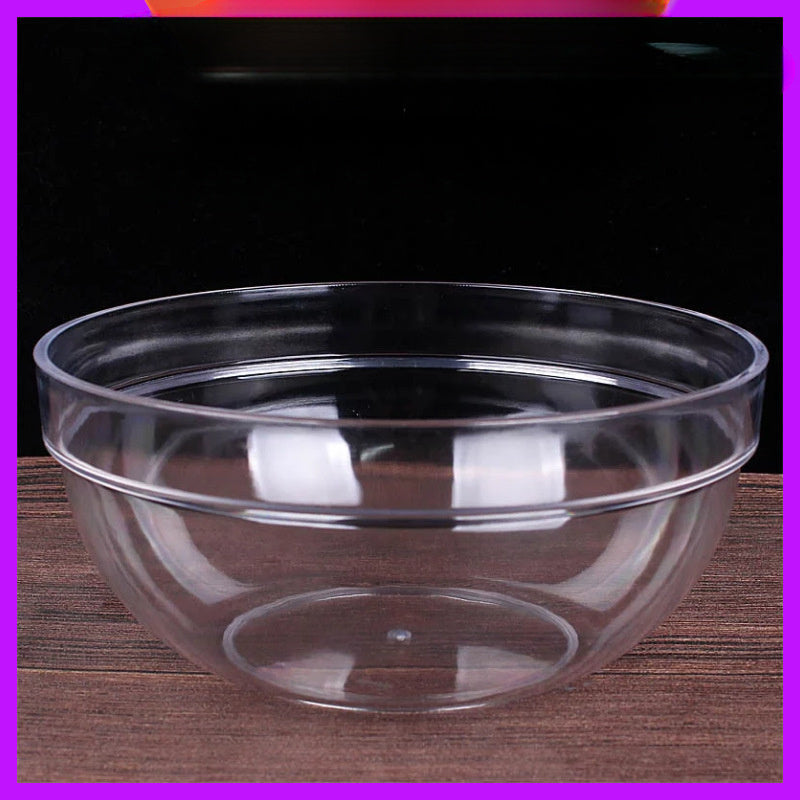 1pc of Transparent Acrylic Facial Basin, Thickened Plastic Round Basin for Home Use, Small Round Wash Basin.