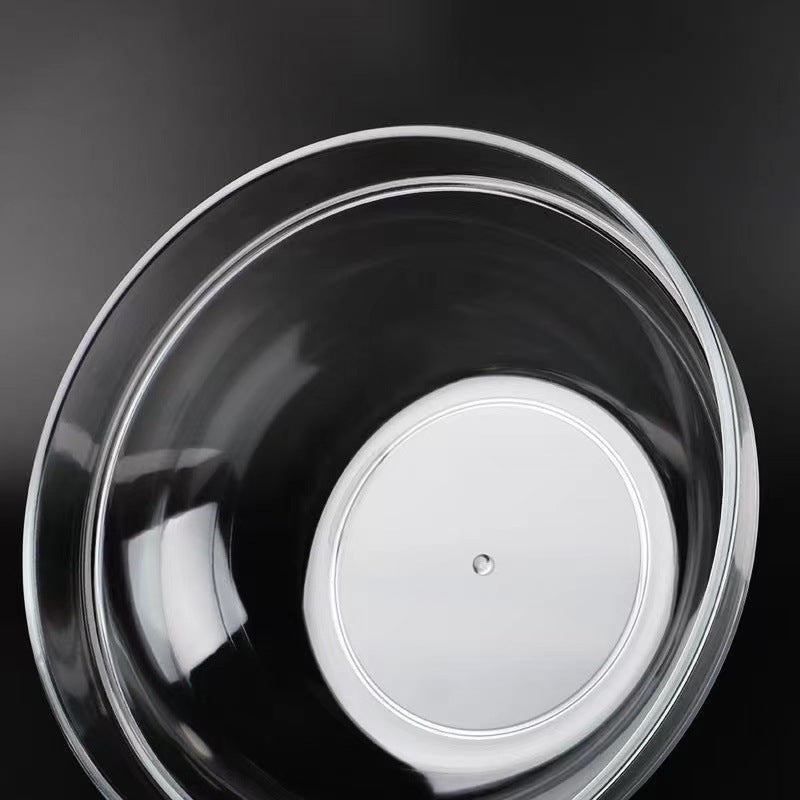 1pc of Transparent Acrylic Facial Basin, Thickened Plastic Round Basin for Home Use, Small Round Wash Basin.