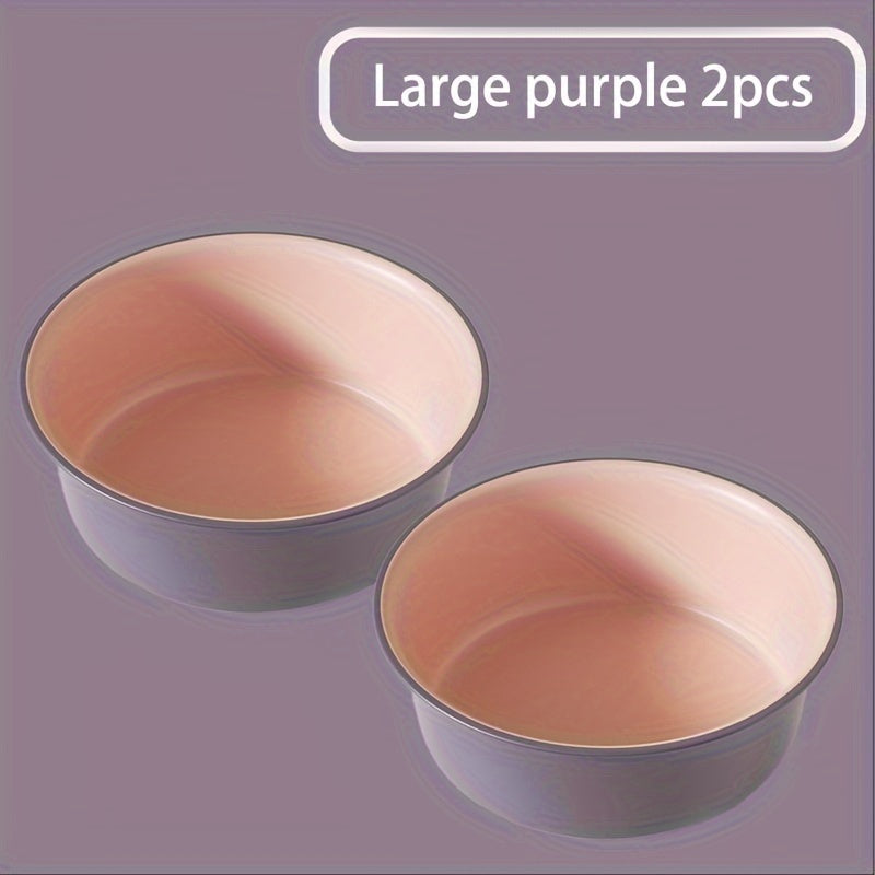 Multi-piece set of large, medium and small round plastic washbasins - durable, thick, modern style washbasins suitable for kitchen, bathroom and outdoor use - easy to clean, space-saving, versatile