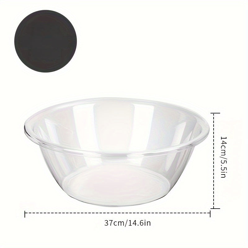 3pcs set of large, medium and small face wash basins, transparent and thickened, light luxury, for student dormitories, for washing vegetables and fruits, multi-purpose basin