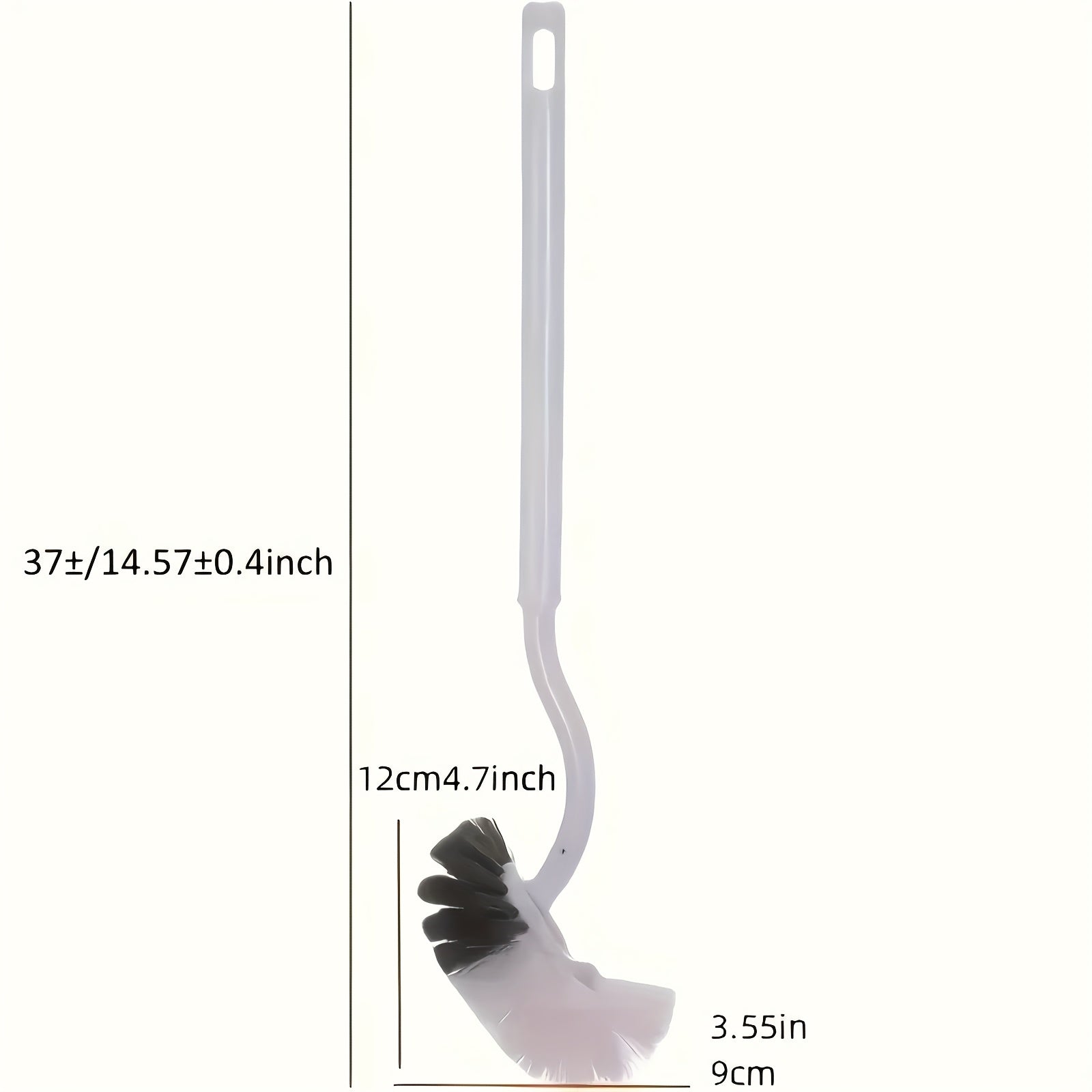 1pc C-Curve Design Toilet Brush - Cool Summer Limited Edition, Comfortable Handle, Thorough Cleaning with No Dead Spots - Suitable for Bathroom, Toilet, Kitchen, Bedroom, Car, Durable and No Power Required