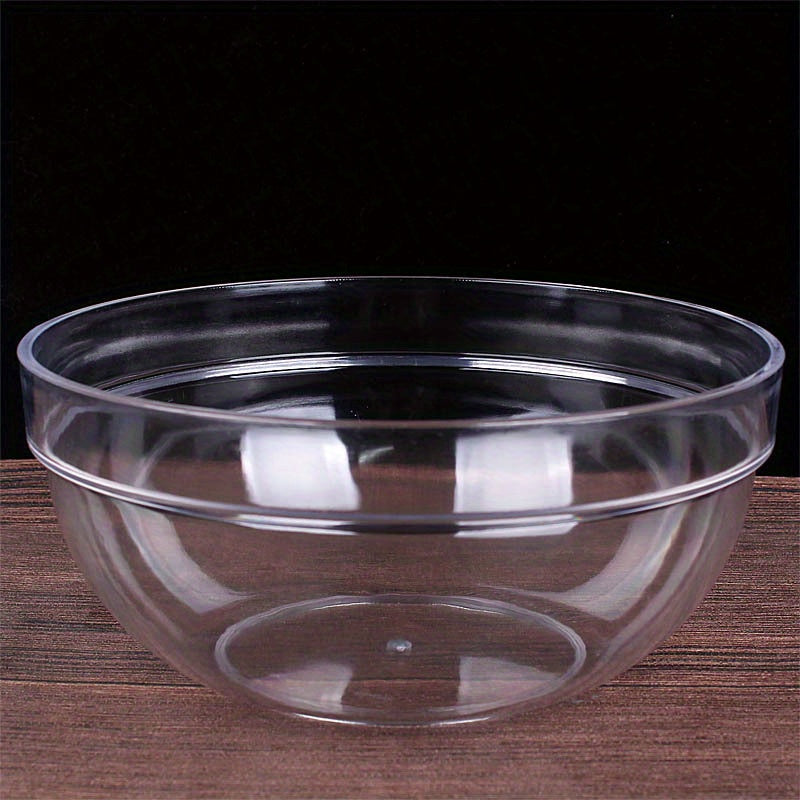 1pc of Transparent Acrylic Facial Basin, Thickened Plastic Round Basin for Home Use, Small Round Wash Basin.