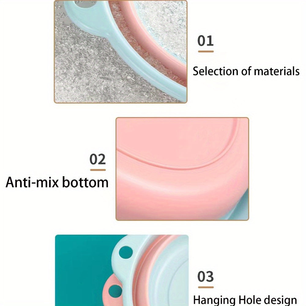 Compact Foldable Plastic Travel Bathroom Sink Set with Soap Dispenser - Portable Wall-Mounted Washing Station for Camping, Outdoor Activities, and Home Use, Camping Essentials|Minimalist Bathroom Set|Durable Plastic Material
