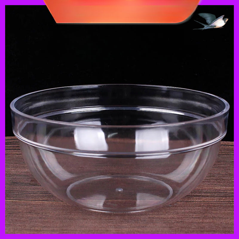 1pc of Transparent Acrylic Facial Basin, Thickened Plastic Round Basin for Home Use, Small Round Wash Basin.
