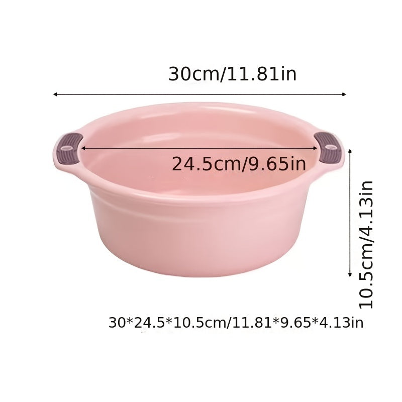 1pc, Wash Basin, Plastic Washbasin, Thickened Wash Basin, Household Wash Basin, Dormitory Basin, Dormitory Washbasin, Portable Footbath, Outdoor Portable Basin For Washing Feet, Basin For Home Outdoor Dorm, Back To School Supplies