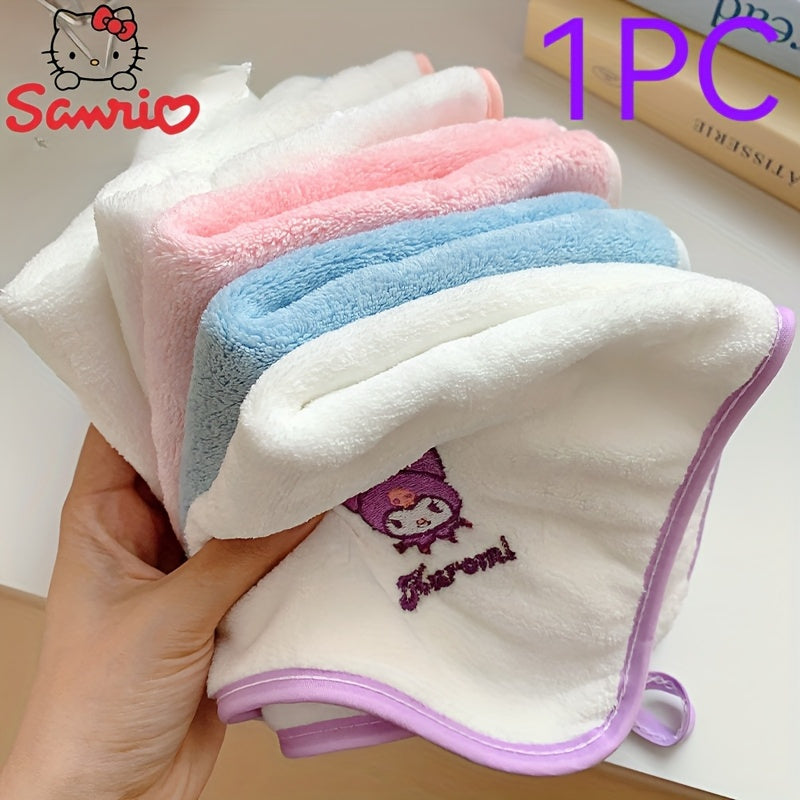 Sanrio Black Cat & Friends 100% Polyester Soft, Absorbent Knit Fabric Towels - Modern Cartoon Design, 5gsm, Machine Washable - Ideal for Home & Travel, Travel Towels | Playful Design | Absorbent Towel