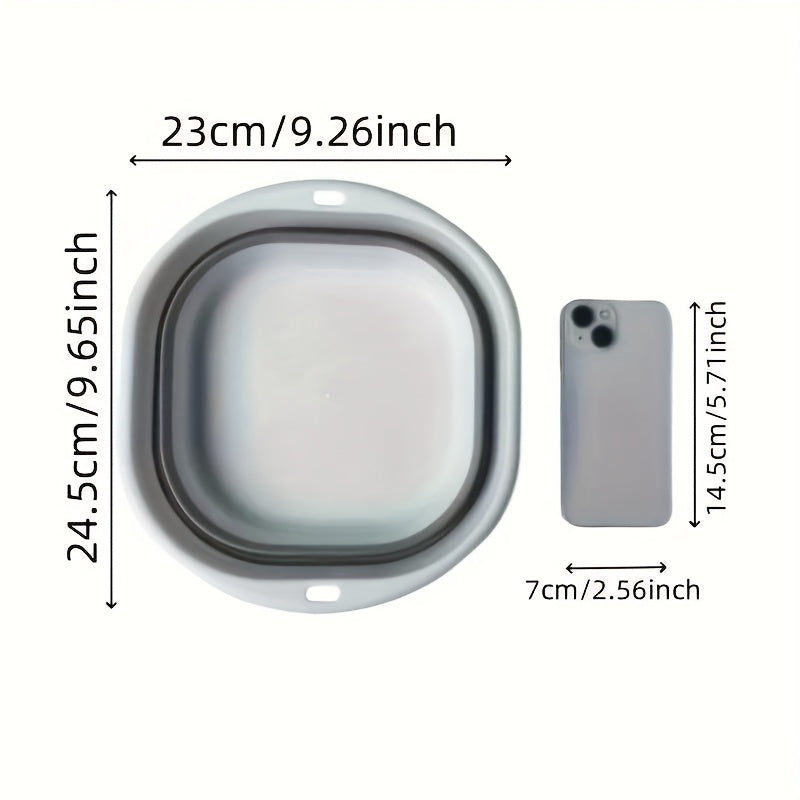 Collapsible Sink Basin for Space Saving - Portable Folding Wash Basin for Home, Dorm, Camping - Contemporary Style, Multi-purpose Foot Bath and Foot Wash Basin-RV washbasin