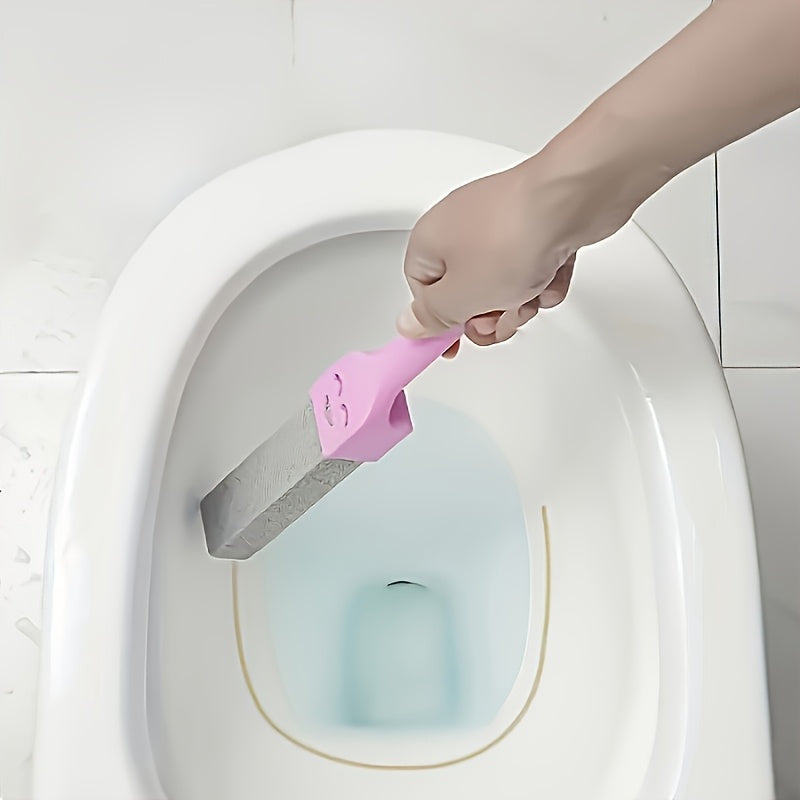 Set of 2pcs (limestone + handle), long handled limestone toilet brush, cleaning brush, no dead end brush, Toilet Power Descaling device - perfect for bathroom\u002Fpool\u002Fhome cleaning!