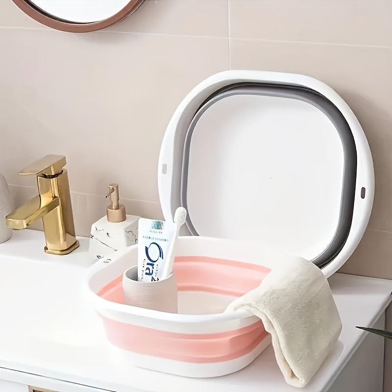 Collapsible Sink Basin for Space Saving - Portable Folding Wash Basin for Home, Dorm, Camping - Contemporary Style, Multi-purpose Foot Bath and Foot Wash Basin-RV washbasin