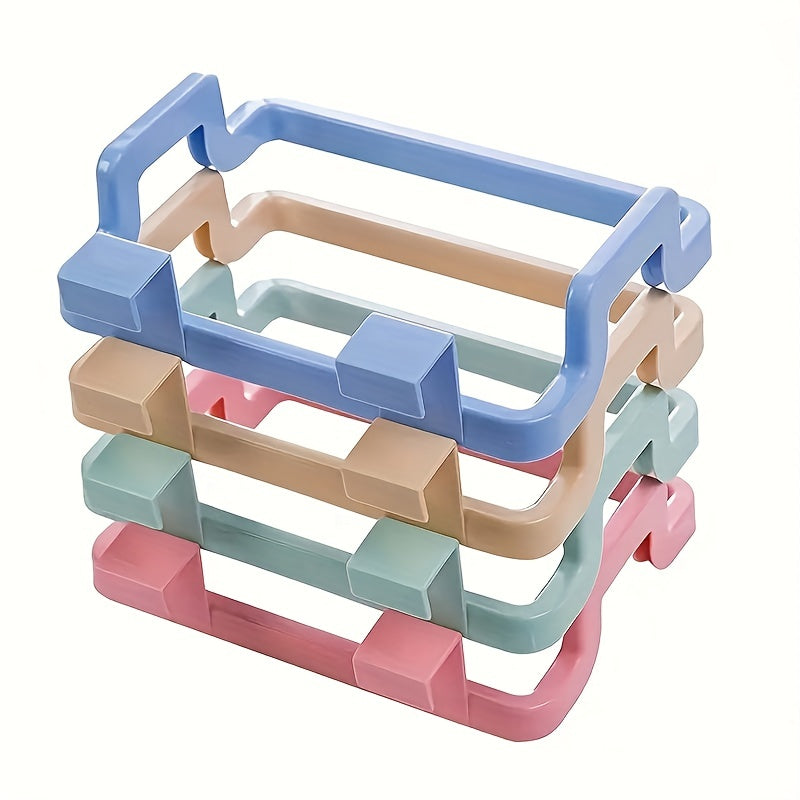 One Hanging Trash Can: Reusable Plastic Bag Holder for Kitchen, Dining Room, Garage and Bathroom