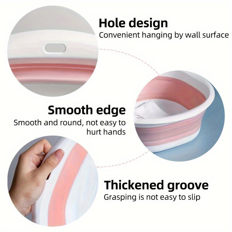 Collapsible Wash Basin, Multifunctional Portable Washing Basin, Space-saving, convenient, versatile, Suitable for Camping Travel Facial Foot Washing\u002FOutdoor Adventure\u002FHome\u002Fdormitories\u002FRV\u002FRV Sink(set of, S, M, L)