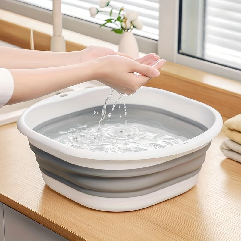 1pc\u002F3pcs Portable Foldable Washbasin - Durable Plastic, Ideal for RVs, Kitchens, Bathrooms, Homes & Outdoors - Perfect for Foot & Hand Washing - Essential Back-to-School Gear, Thick, Dormitories RV Sinks