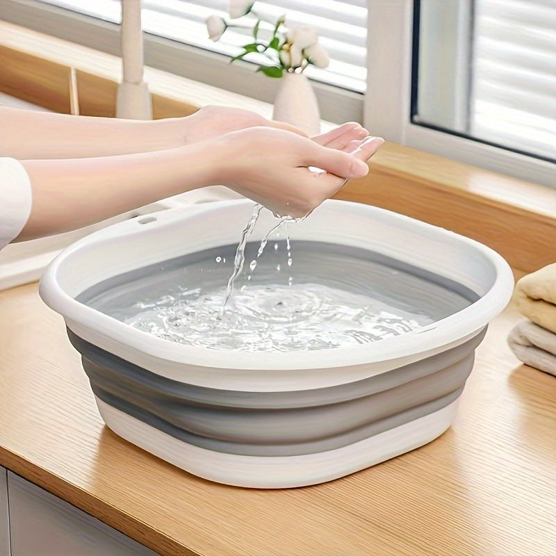 Collapsible Sink Basin for Space Saving - Portable Folding Wash Basin for Home, Dorm, Camping - Contemporary Style, Multi-purpose Foot Bath and Foot Wash Basin-RV washbasin