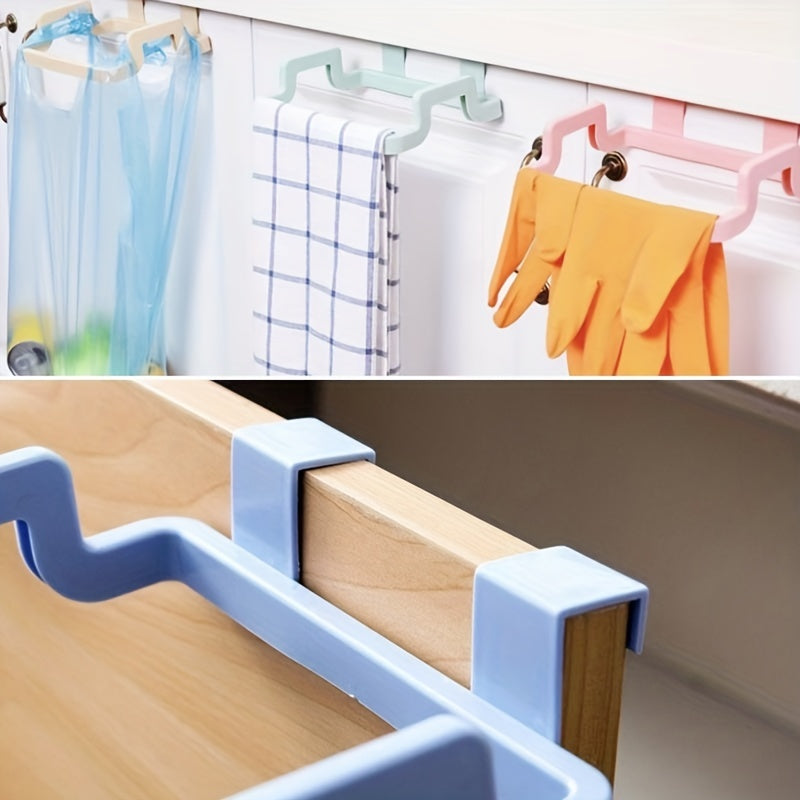 One Hanging Trash Can: Reusable Plastic Bag Holder for Kitchen, Dining Room, Garage and Bathroom