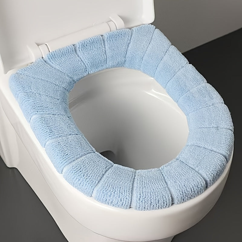 Waterproof Toilet Seat Cover, Universal Fit, Thickened Winter Bath Mat, Removable Cushion, Hand Wash Only, Soft, for Butt Comfort, Home Health & Hygiene Supplies