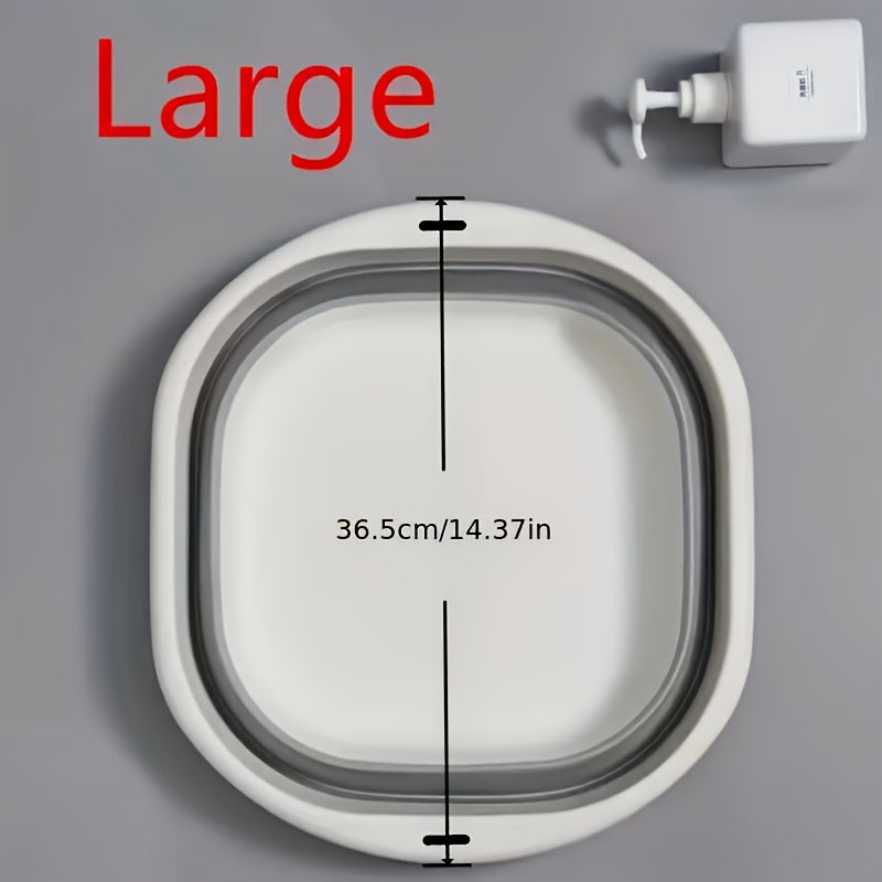 1pc\u002F3pcs Portable Foldable Washbasin - Durable Plastic, Ideal for RVs, Kitchens, Bathrooms, Homes & Outdoors - Perfect for Foot & Hand Washing - Essential Back-to-School Gear, Thick, Dormitories RV Sinks
