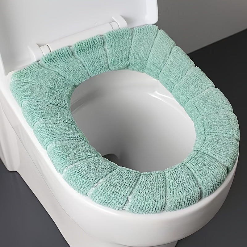 Waterproof Toilet Seat Cover, Universal Fit, Thickened Winter Bath Mat, Removable Cushion, Hand Wash Only, Soft, for Butt Comfort, Home Health & Hygiene Supplies