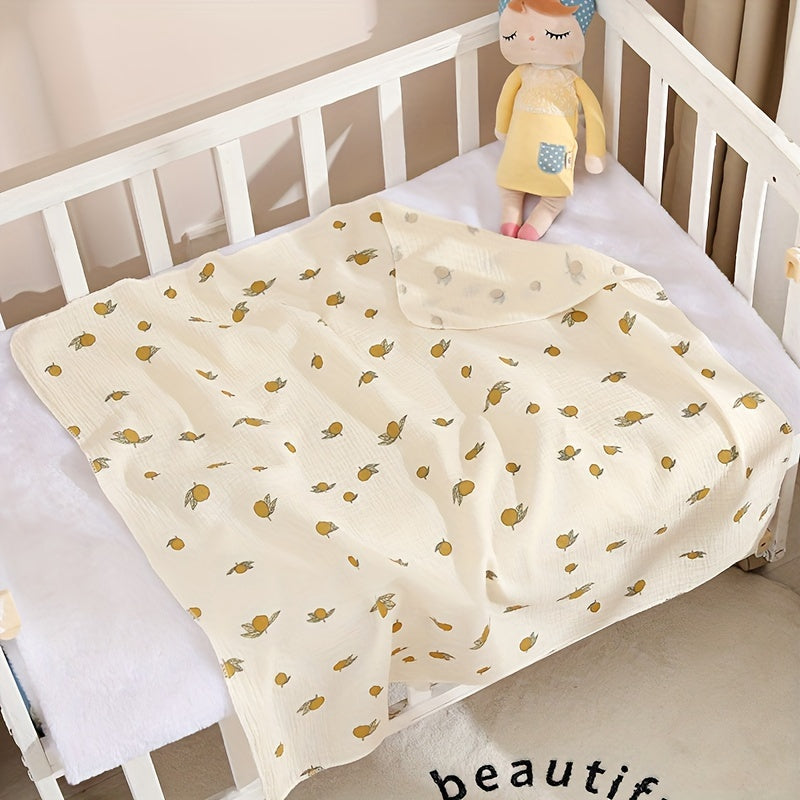 1pc 2-layer Gauze Bath Towel, Cute Cartoon Bath Towel, Animal Pattern Bath Towel, Christmas Halloween Thanksgiving Day Easter New Year Gift