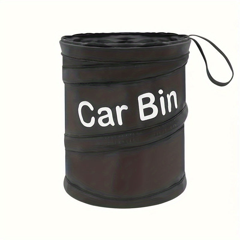 1pc Portable Foldable Trash Can - Durable Polyamide Material, Leak-Proof Design, Hangable for Vehicles, Homes, Offices - Essential for Travel and Camping, Office Trash Can