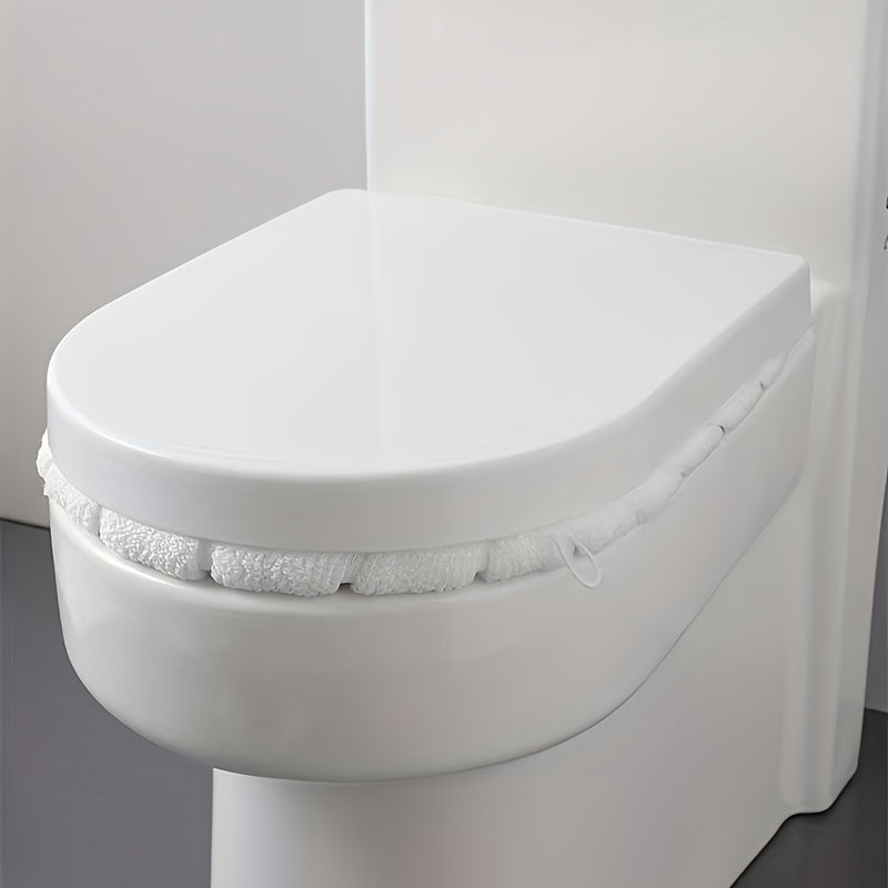 Waterproof Toilet Seat Cover, Universal Fit, Thickened Winter Bath Mat, Removable Cushion, Hand Wash Only, Soft, for Butt Comfort, Home Health & Hygiene Supplies
