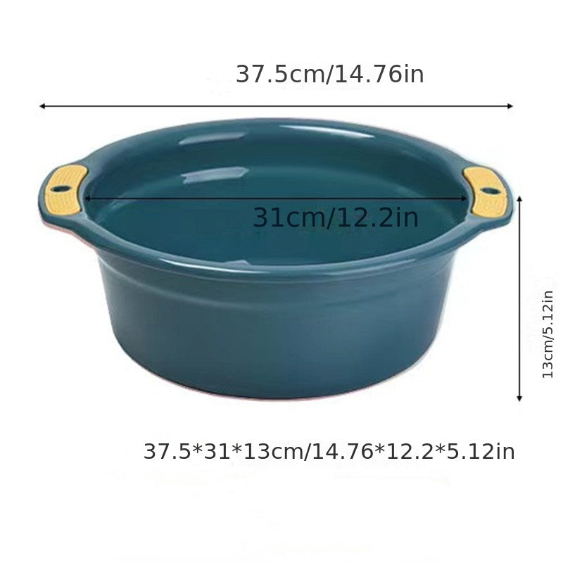 1pc, Wash Basin, Plastic Washbasin, Thickened Wash Basin, Household Wash Basin, Dormitory Basin, Dormitory Washbasin, Portable Footbath, Outdoor Portable Basin For Washing Feet, Basin For Home Outdoor Dorm, Back To School Supplies