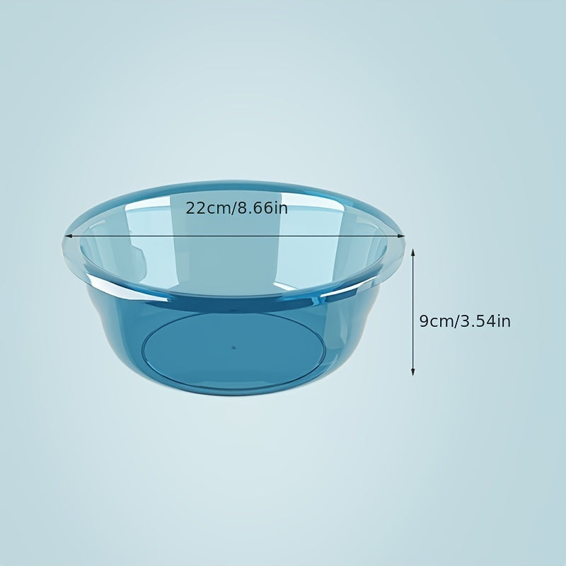 Classic Round Plastic Basin, Large, Thick Polished Finish, Multipurpose Basin for Kitchen, Bathroom, Dormitory, Laundry and Storage
