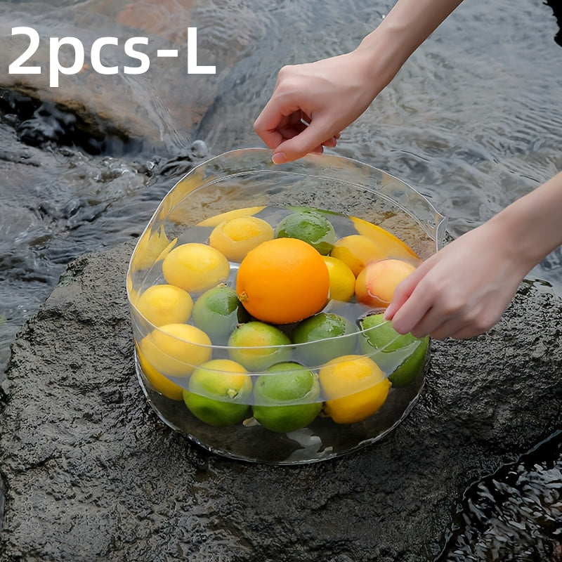 1pc Portable Foldable Basin. Outdoor Travel, Home Wash Basin, Foot Basin, Picnic Basin, Travel Hotel Basin, Easy to Carry And Foldable