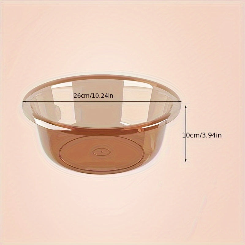 Classic Round Plastic Basin, Large, Thick Polished Finish, Multipurpose Basin for Kitchen, Bathroom, Dormitory, Laundry and Storage