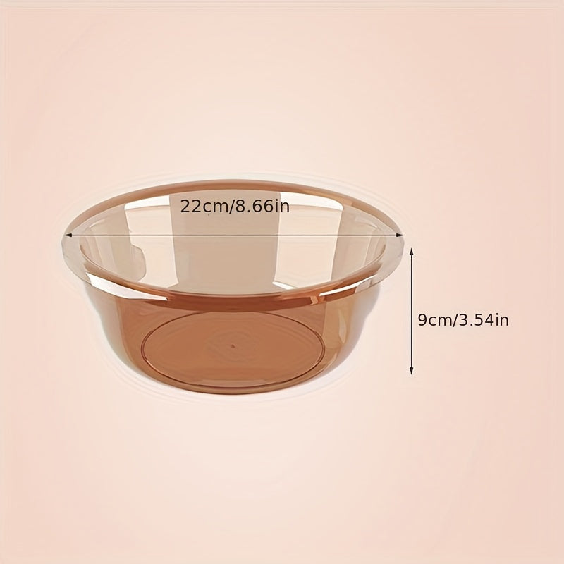 Classic Round Plastic Basin, Large, Thick Polished Finish, Multipurpose Basin for Kitchen, Bathroom, Dormitory, Laundry and Storage