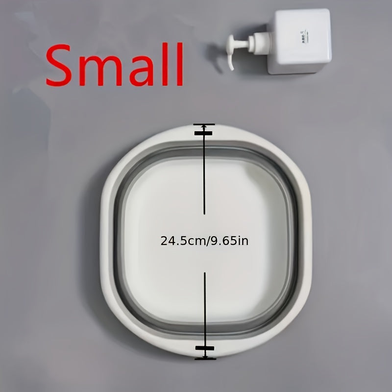 1pc\u002F3pcs Portable Foldable Washbasin - Durable Plastic, Ideal for RVs, Kitchens, Bathrooms, Homes & Outdoors - Perfect for Foot & Hand Washing - Essential Back-to-School Gear, Thick, Dormitories RV Sinks